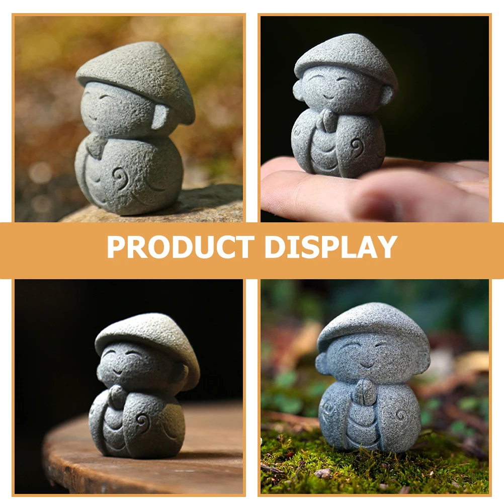 

Rustic Small Buddha Animal Bonsai Desk Ornament Imitation Decor Statue Micro Scene