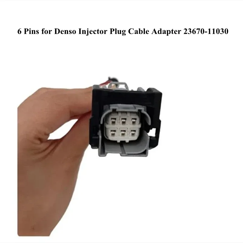 6 Pin Injector Connection Adapter 1GD 2GD G4 23670-0E060 23670-0E070 Auto Circuit Maintenance Plug Hardware