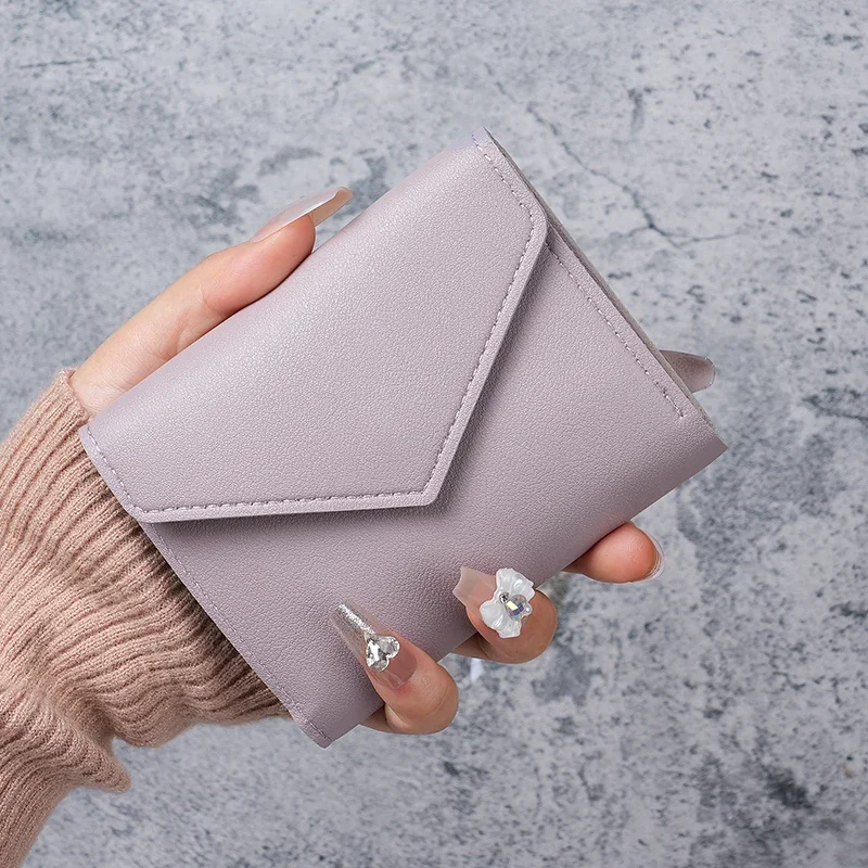 أزياء السيدات محفظة قصيرة بسيطة متعددة بطاقة متعددة الوظائف عملة المحفظة المرأة بطاقة المحفظة #2