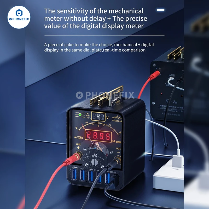 Qianli LT1 Insulate Power Supply DC Diagnosis Instrument Digital Display Type-c / USB Power Supply Expansion Module Power Meter