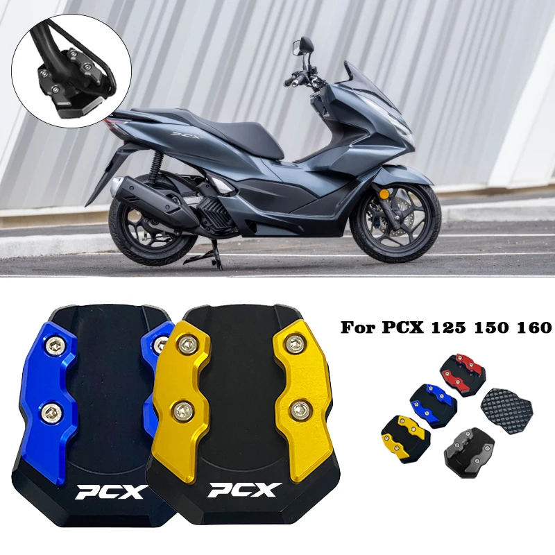 

PCX Motorcycle Kickstand Foot Side Stand Support Extension Enlarger Pad For Honda PCX 125 150 160 PCX125 PCX150 PCX160