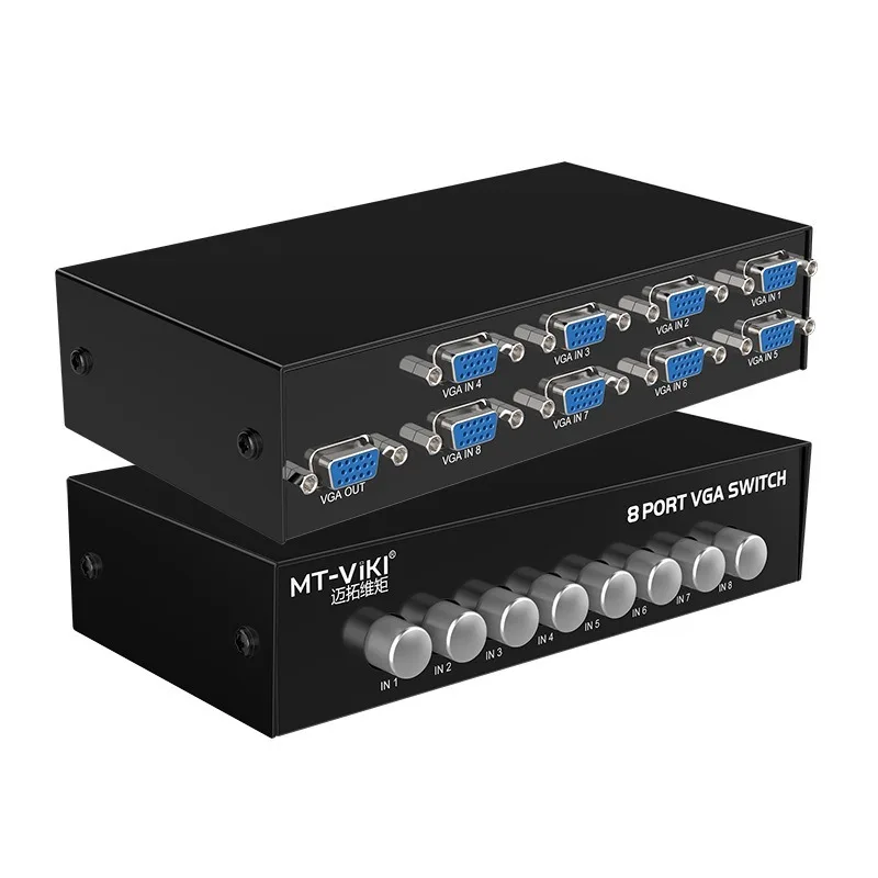 

MT-15-8H 8 port vga switcher 8 in 1 out display sharer, wide screen high definition