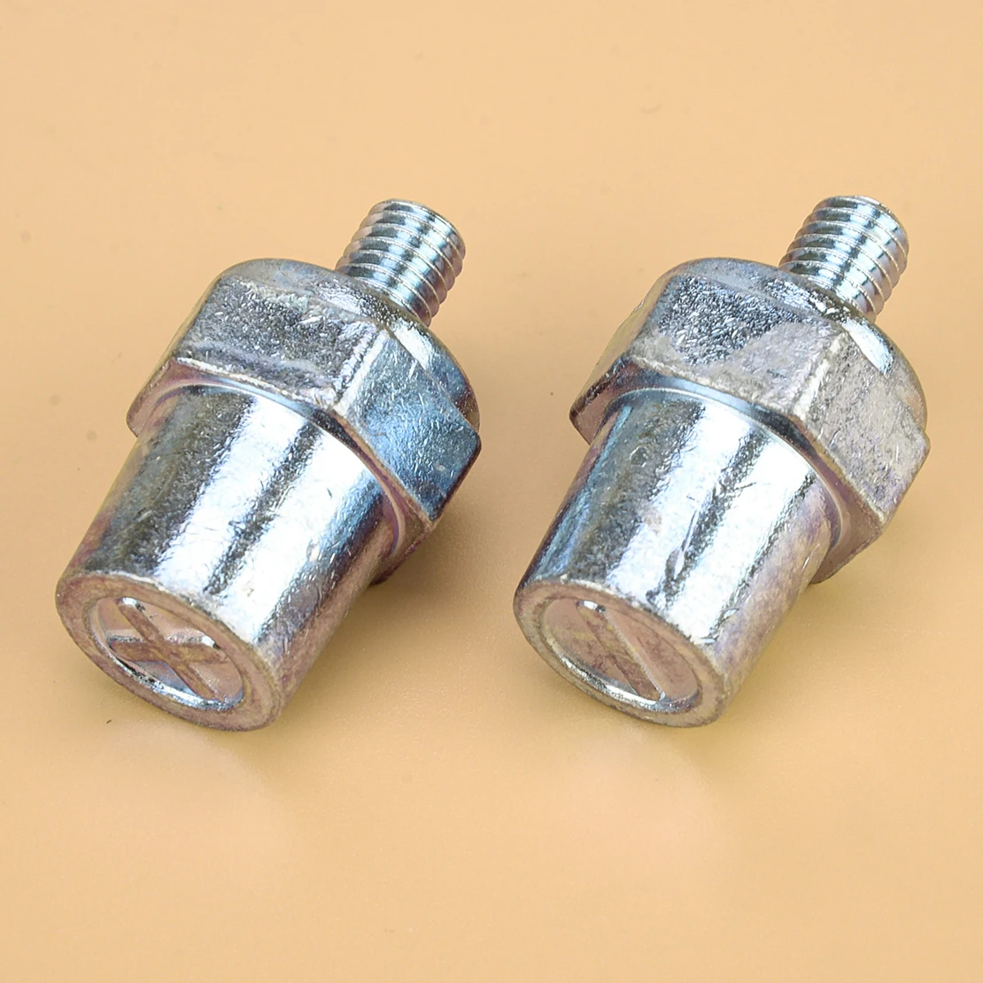 

1 Pair Silver Battery Terminal Connector Post M8 Bolt Positive Negative Lead Alloy Fit for Van Car Boat Accessories