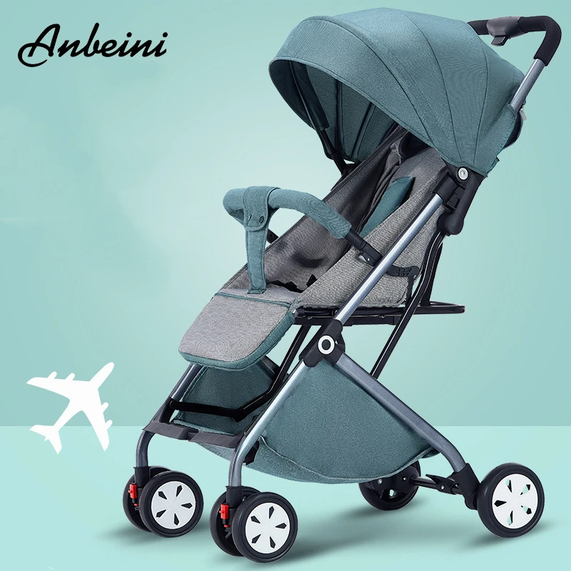 High Landscape View Baby Stroller Can Be Seated or Lying Down Lightweight and Foldable Simple Baby Stroller Children Stroller