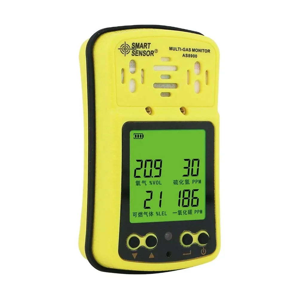 MuMulti Gas  O2  CO Carbon Monoxide  Detector, AS8900 Hydrothion Portable h2s Combustible  Detector