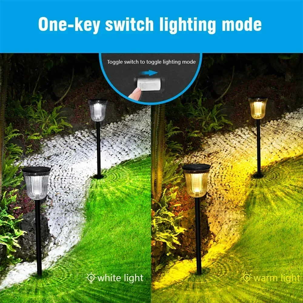 1 pçs ao ar livre luzes de caminho solar à prova dwaterproof água decorativa tocha gramado luz paisagem lâmpada para quintal pátio jardim decoração iluminação