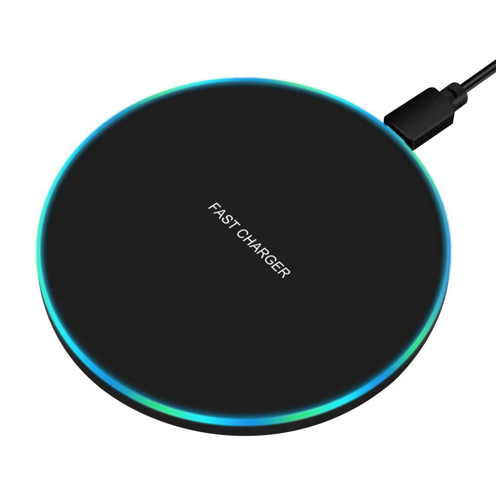 

Trending 2025 Best 15W Portable Wireless Charger Pad LED Light Fast Charging Wireless Mobile Phone Charger for iPhone