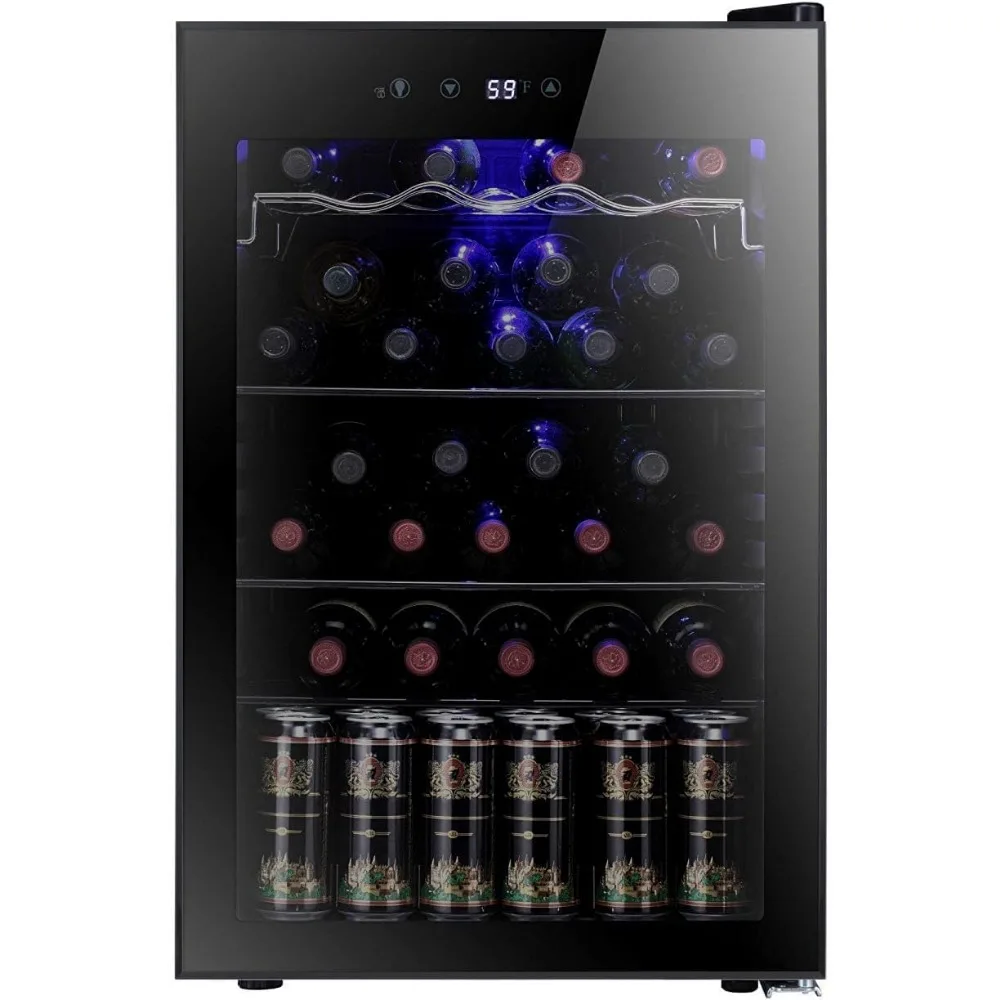 Wine Cooler/Cabinet BeverageRefrigerator Small Mini Wine Cellar Beer Soda Bar Fridge Quiet