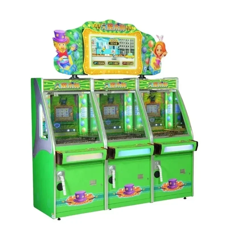 One Player Mini Small Virtual Video Full Fun Redemption Crazy Game Avalanche Bonus Hole Arcade Coin Pusher