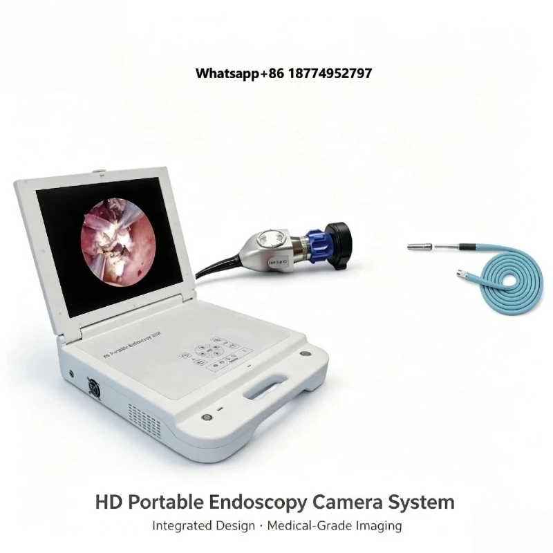 Ocean All in One high definition endoscope  LED light source recorder  medical high definition portable endoscope