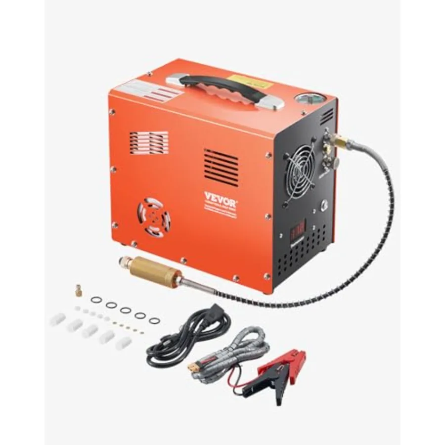 Compressore d'aria portatile PCP 4500PSI 30Mpa con convertitore integrato e sistema di raffreddamento della ventola per fucile ad aria compressa Paintball Tank Scuba Divi