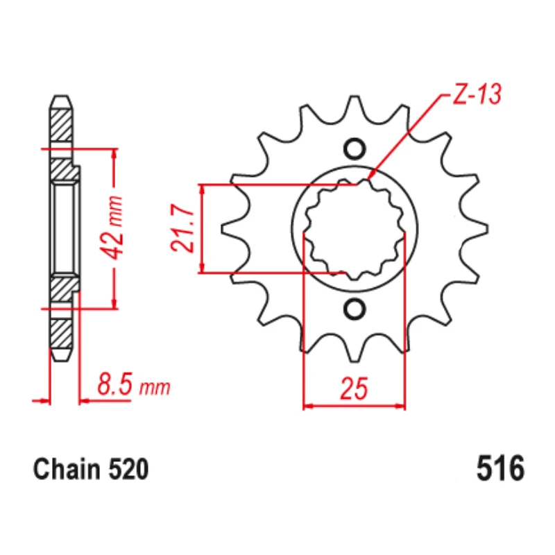 520 14T 15T 16T Motorcycle Front Sprocket Pinion For Suzuki GS500 GS500E 1994-2007 GS500F 2004-2010 GS500H 07