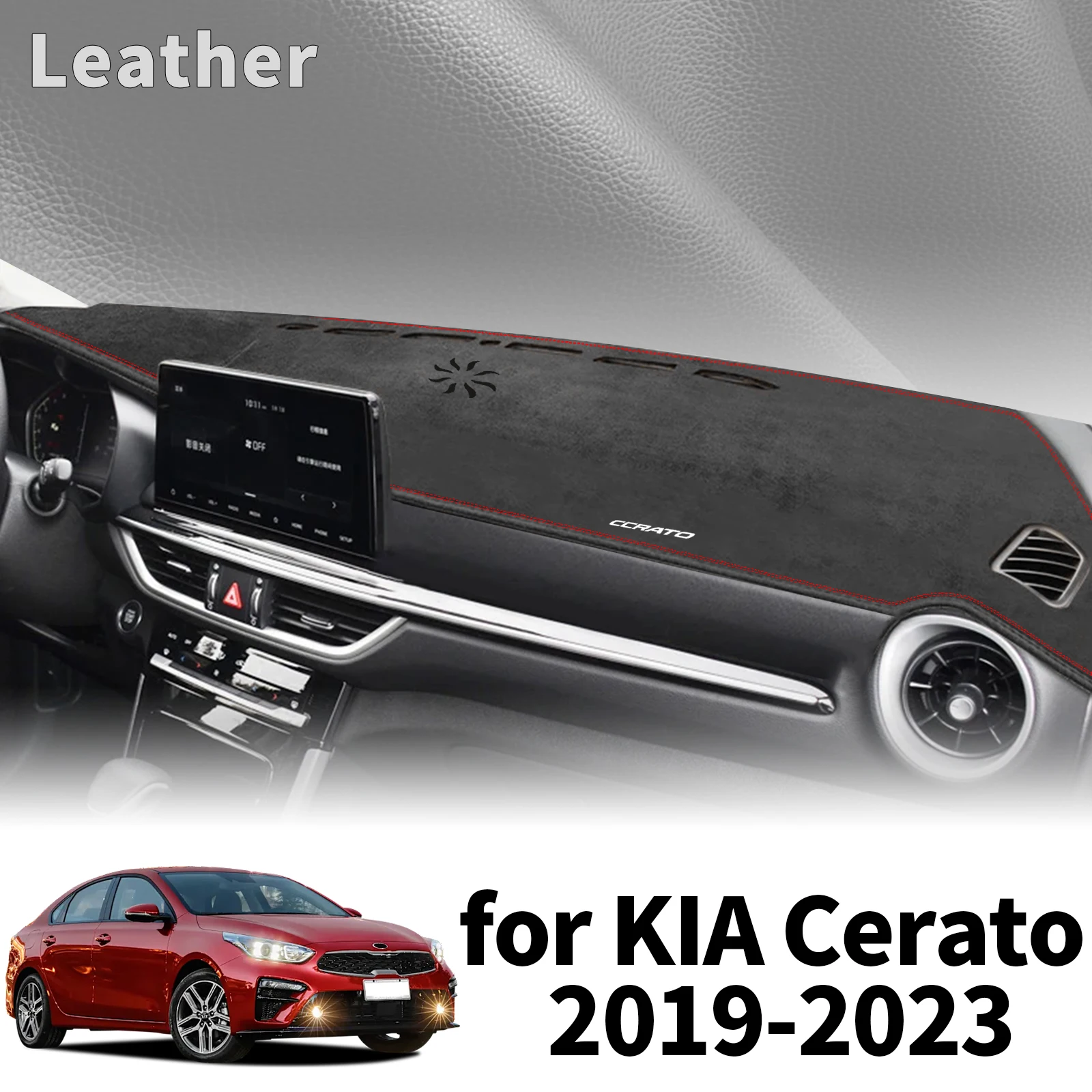 

fit for KIA Cerato 2019 2020 2021 2022 2023 DashMat Sunshade Car Accessories Dashmat Protective Carpet Dashboard Cover Pad