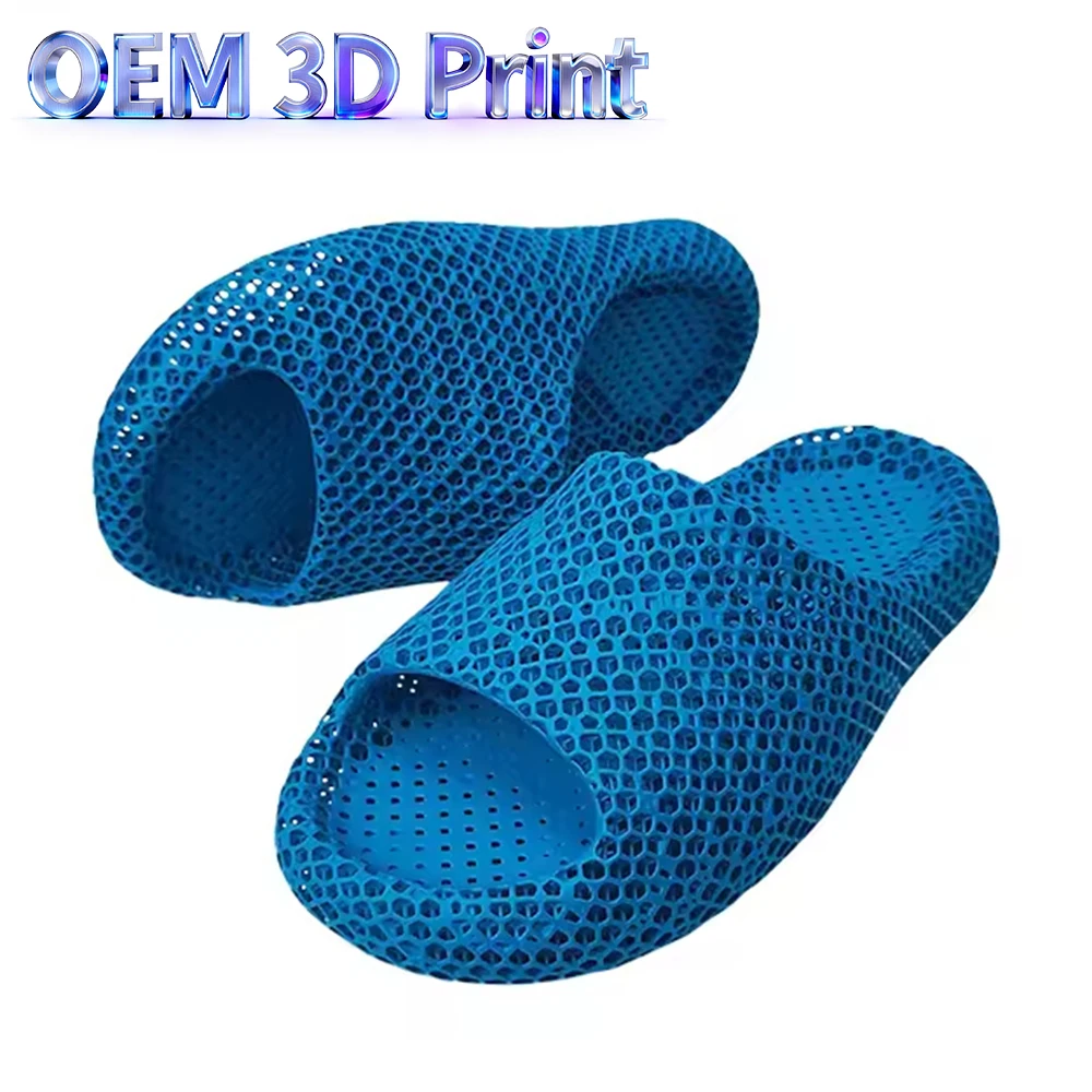 Custom 3D printing service slippers made of ABS plastic, metal, transparent resin. 3D printing technology: Dragon-shaped SLS/SLA