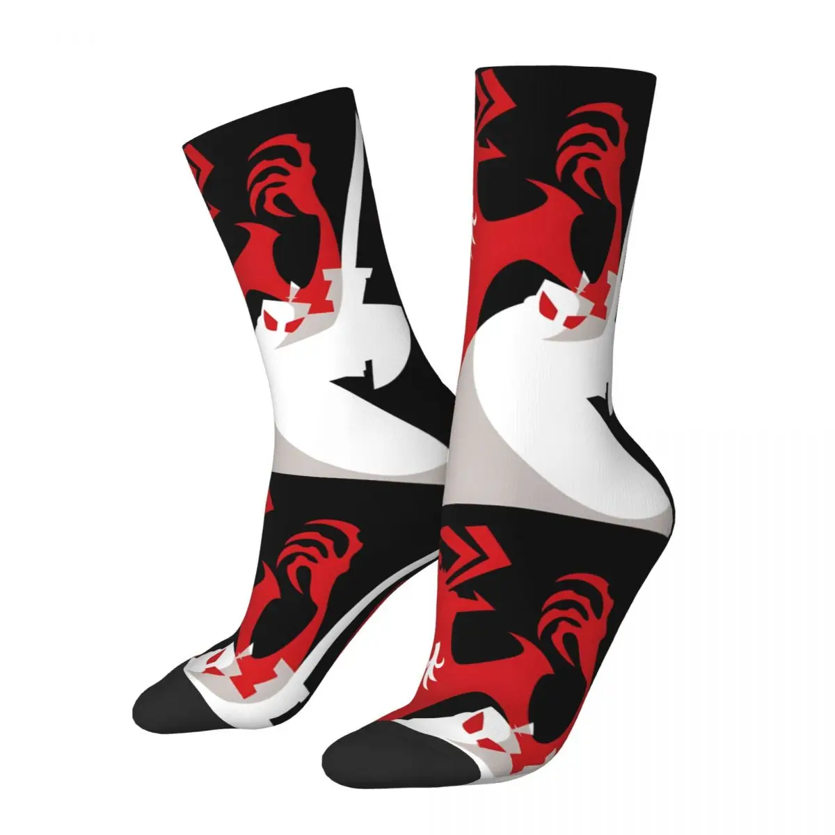 Funny Happy Men's compression Socks The Rivals Vintage Harajuku Samurai Jack Hip Hop Novelty Seamless Crew Crazy Sock Gift