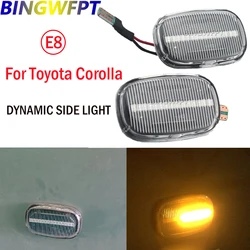 1pair LED Dynamic Side Turn Signal Light For Toyota Corolla E10 E11 E12 Rav4 Prius NHW1 Supra Mk4 Celica T20 T23 Camry V4 Verso