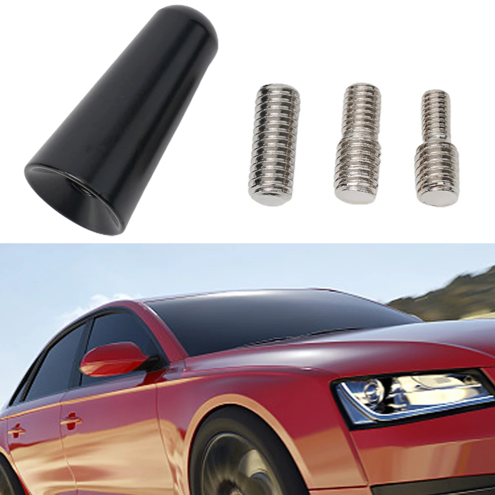 3 Cm  Antenna Car Antenna Short Pole Car Antenna Antenna Black Car Accessories Car Antenna Short Pole Radio Adapter Foot