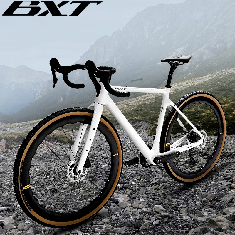 Велосипед BXT Carbon Gravel с дисковыми тормозами, полная внутренняя проводка, совместим с GRX-600 1X11S/105 R7120/105 DI2 R7170