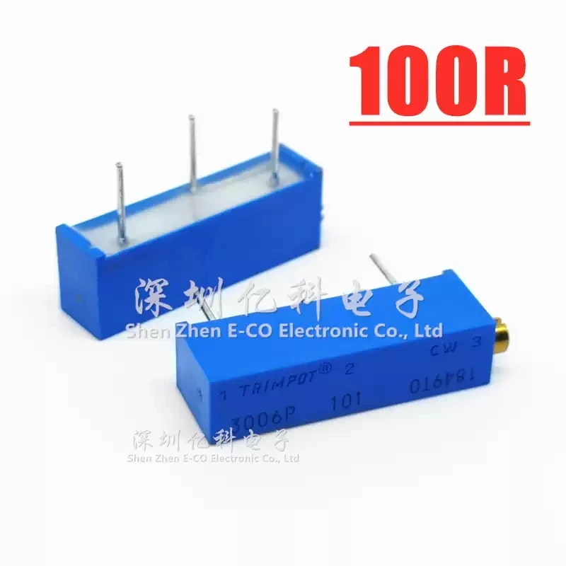 Imported from the United States BOURNS precision multi turn adjustable resistor/potentiometer 3006P-1-101LF 100R 101