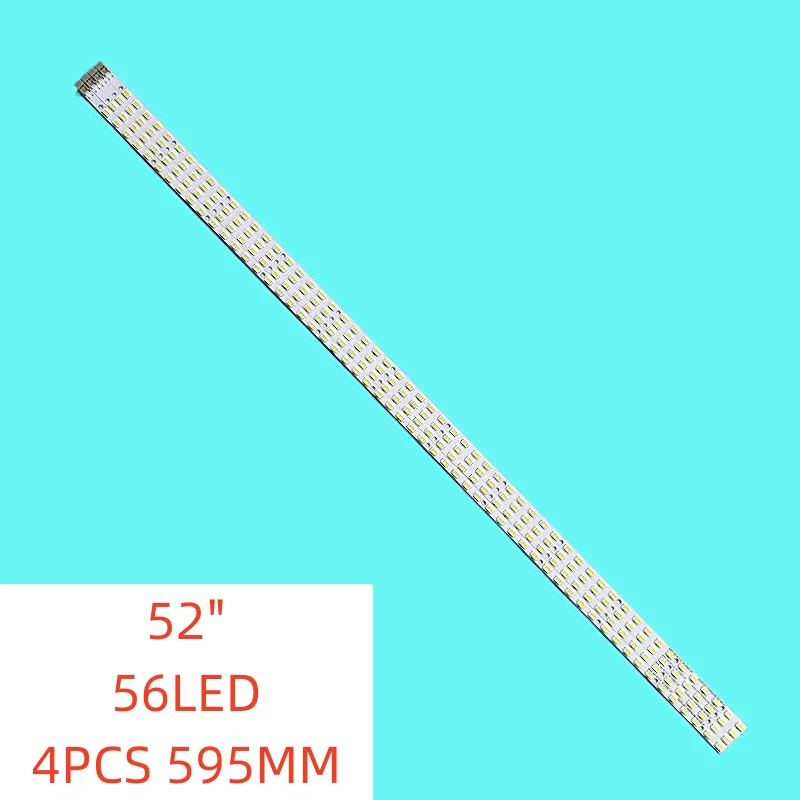 

4Pcs/set 56lamps New LED backlight strip for Sharp 52 inch TV LCD-52LX830A LCD-52FG1A SLED-2011SSP52-56-GD-REV0