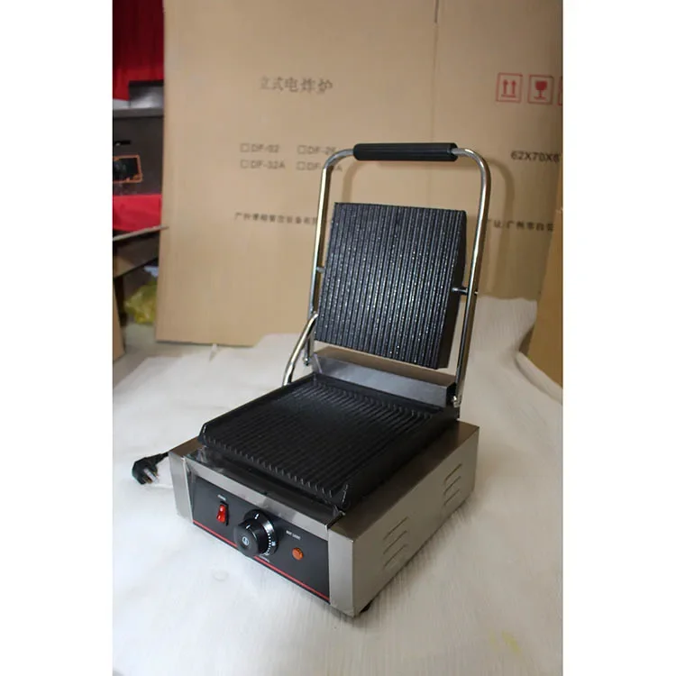 Hot Sale Portable Electric Sandwich Press Dismountable Poil Collector Panini Grill With Thermostat