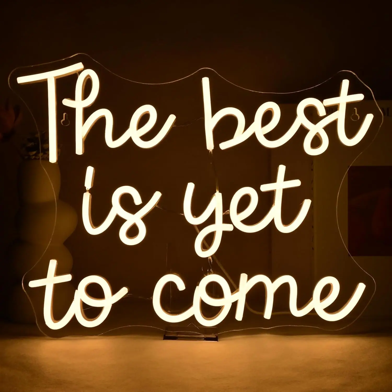 The Best Is Yet To Come Neon Sign Valentine's Day Led Neon Lights For Wall Decor Warm Light Up Signs For Classroom Bedroom Home