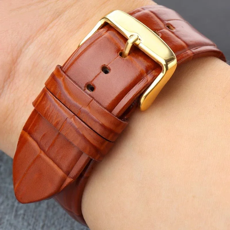 For GUESS Genuine leather watch strap W0040G3 W0247G3 W0040G7 Series blue cowhide watchband 22mm Men Wristband Bracelet