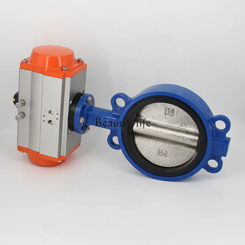 D671X-16Q Wafer Pneumatic Butterfly Valve DN50 65 80 100 125 150 200