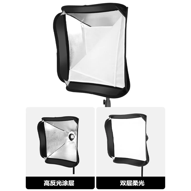 40x40 50x50 60x60 80x80cm Softbox with S1 S-Type Bracket Honeycomb Grid Bowens Mount Flash Bracket Mount Foldable Softbox