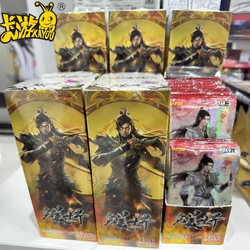 

Официальные оригинальные коллекционные карты KAYOU Perfect World: Hero Duel, улучшенная версия для соревнований, аниме-мерч, подарок