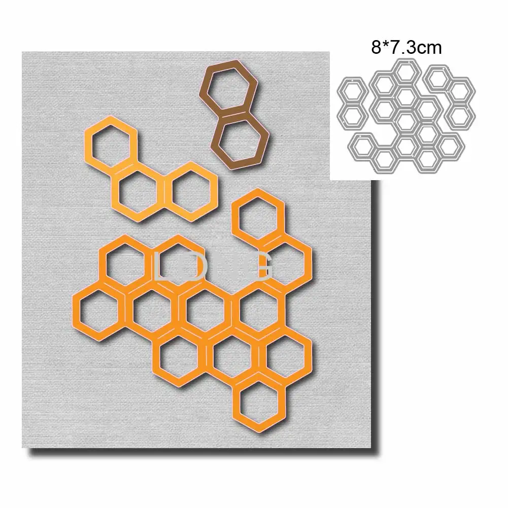 

Honeycomb Shape Metal Cutting Dies 2024 for Card Making Scrapbook Slimline Die Cut Template for Paper Craft Blade Punch Stencils