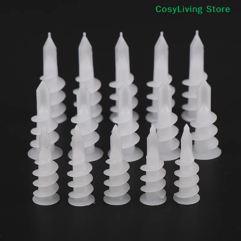 [CL]20Pcs Self Drilling Plastic Drywall Anchors Plastic Pin Self Drilling Drywall Anchor Kit Self Drilling And Installation[CL]