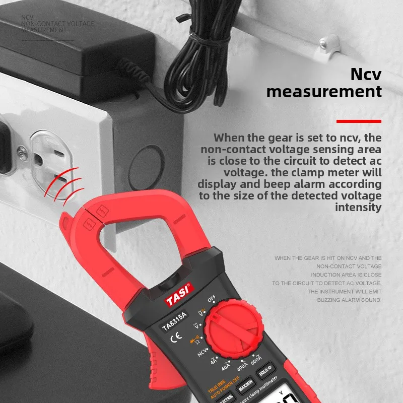Pinza amperimétrica TA8315B Multímetro Digital multifunción de alta precisión, amperímetro, pinza amperimétrica