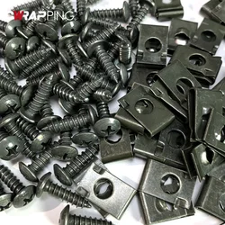 Car Fastener Clip Wholesale U-Type Metal Screw Clip Tool for Engine Undertray Splash Shield Guard Bumper Screw Car Accessories