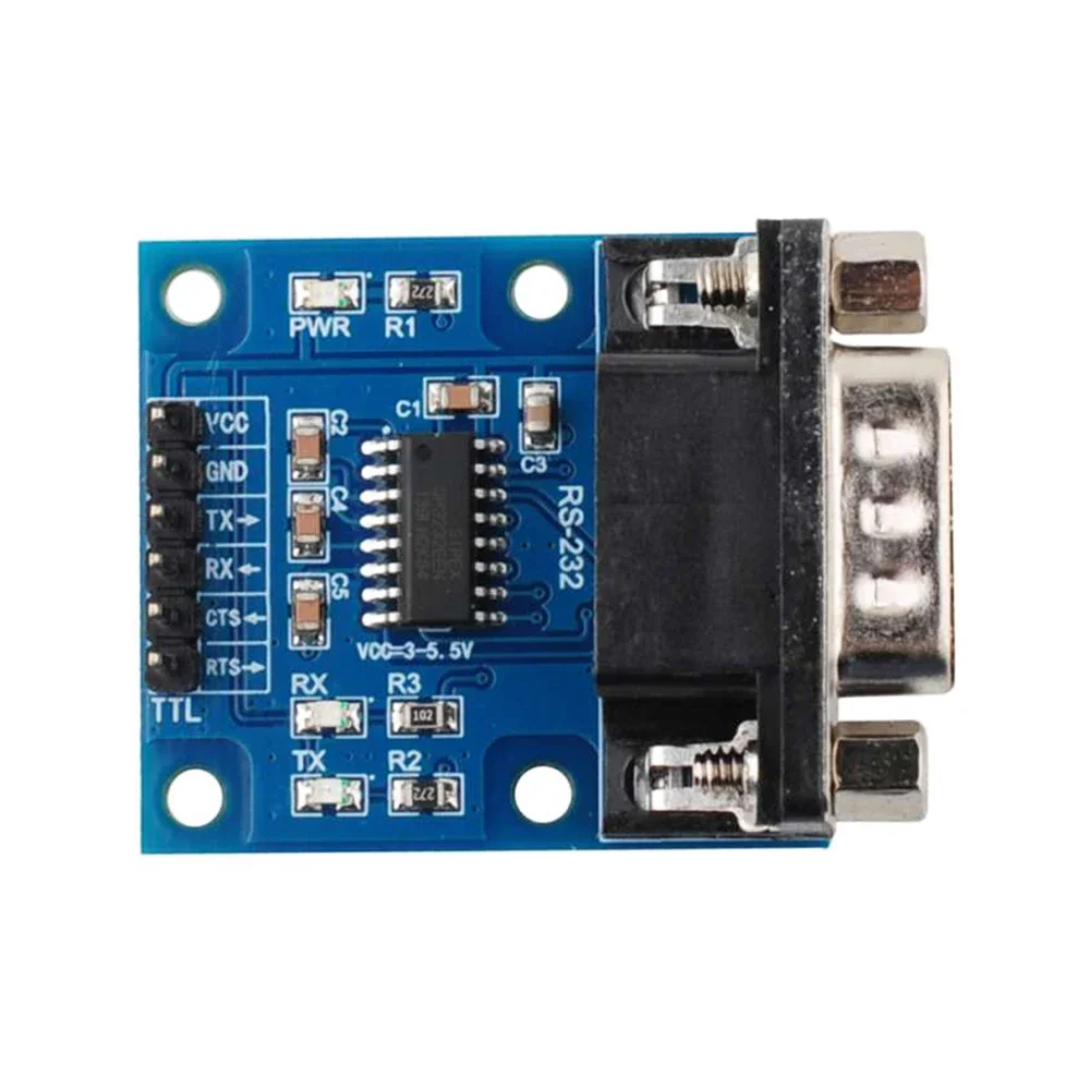 10PCS TTL to RS232 Serial Port Converter Module DB9 Connector Male FAmale with 6P Straight Pin Header for STC STM32 NXP