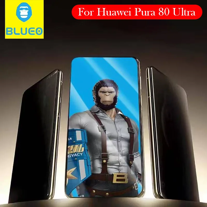 

Bleuo Privacy Tempered Glass For Huawei Pura 80 Ultra Anti Spy Screen for HUAWEI PURA 80 Pro Pro+
