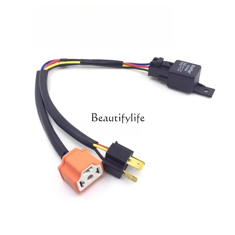 

*LED headlight switch control line H4 bulb hidden, switch line group
