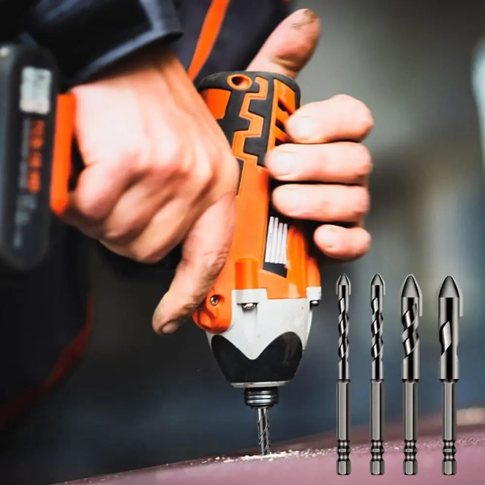 Oblique Head Eccentric Drill Bit Durable Multifunction Hex Shank Triangle Drill Bit Triangle Tile Drill Bit Bit Tools