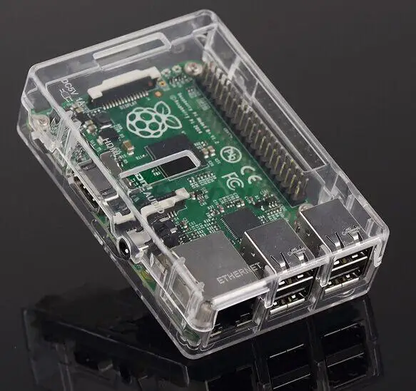 Pi Box ABS Plastic Clear case Black and white shell for Raspberry Pi 3 model b support GPIO & Raspberry Pi 2