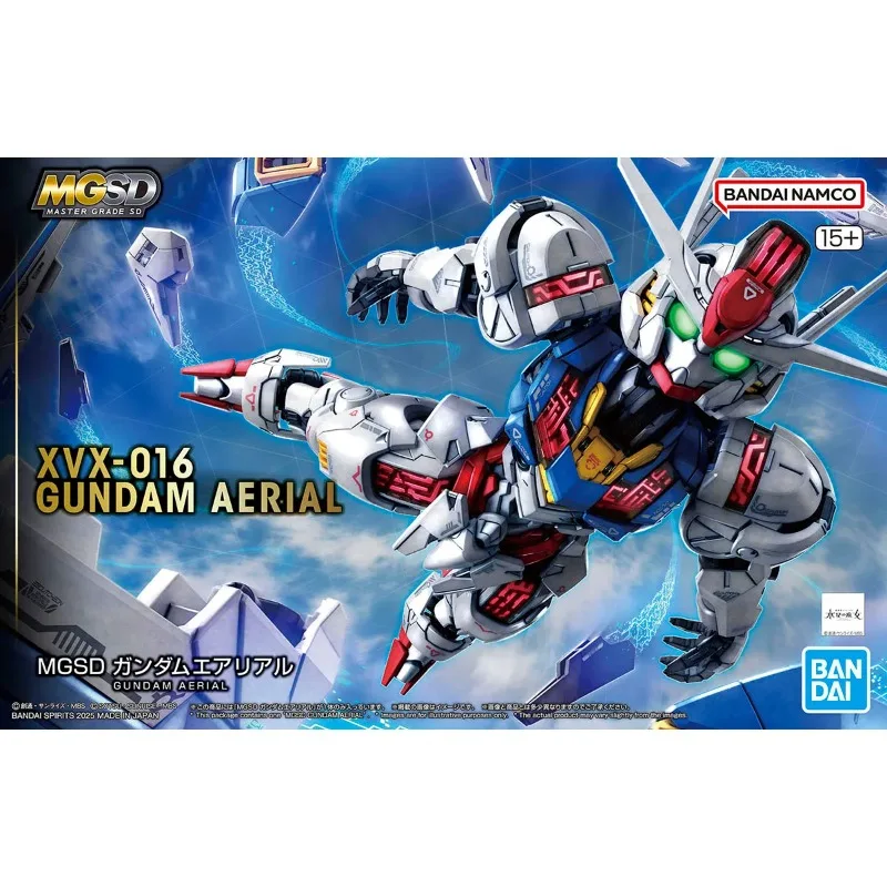 【In Stock】Bandai Genuine MGSD XVX-016 GUNDAM AERIAL Anime Action Figure Robot Collectible Assembly Model Toys Ornaments Gift