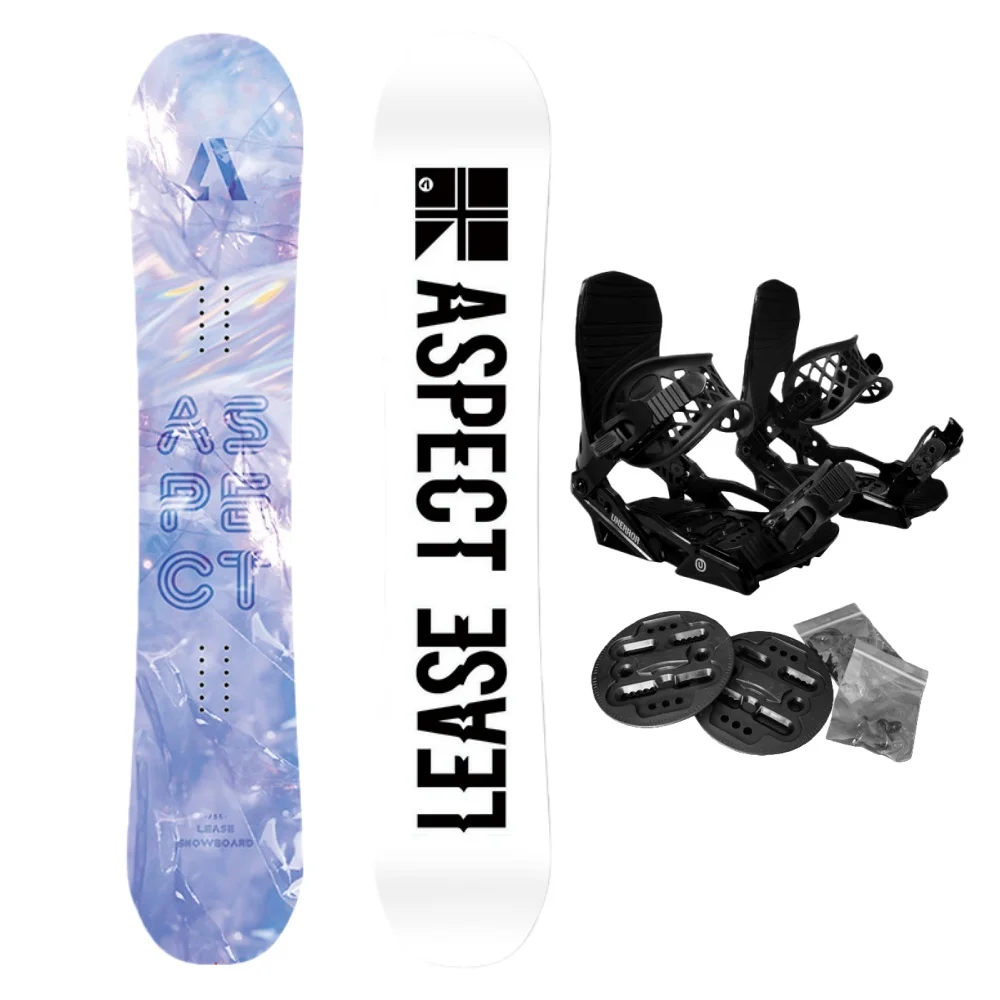 

XIAOTREE Snowboard Bindings Adjustable Shock-absorbing Versatile Flat Flower Quick Wear Entry-level Ski Snowboard Fixator