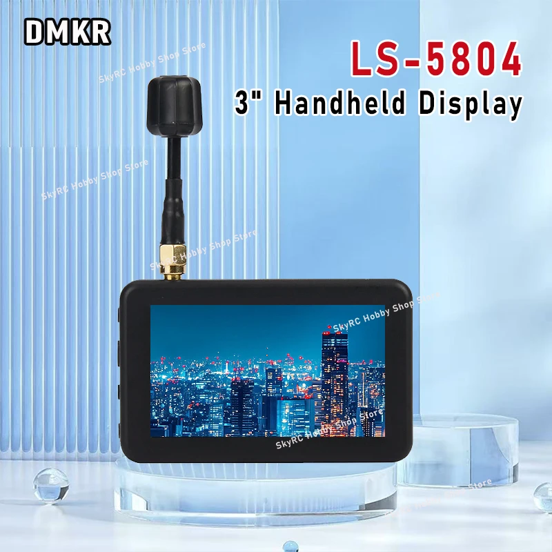 

Микро-монитор DMKR LS-5804 для FPV — 3-дюймовый, 5.8ГГц, 40 каналов, со встроенным аккумулятором, портативный дисплей для FPV-дронов и радиоуправляемых моделей