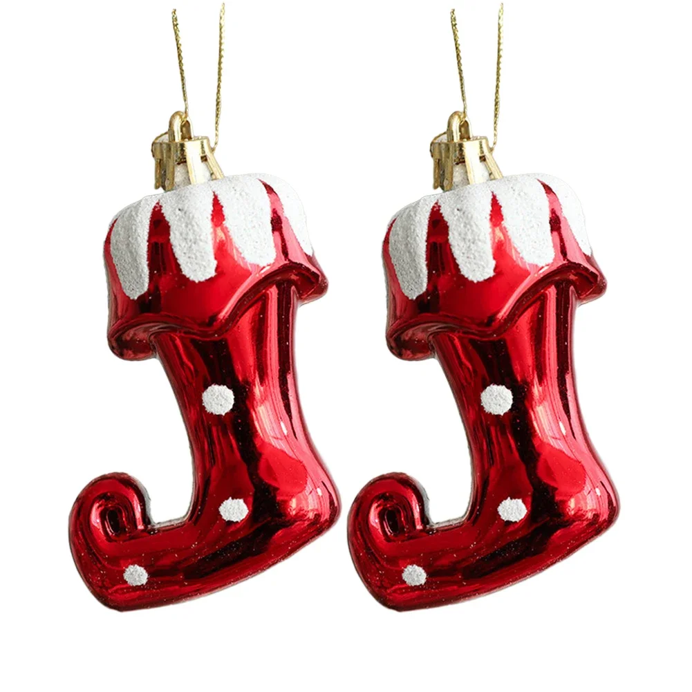 2pcs Candy Cane Christmas Tree Pendant Christmas Decoration Xmas Tree Hanging Ornaments Party Holiday Supplies Home Decoration