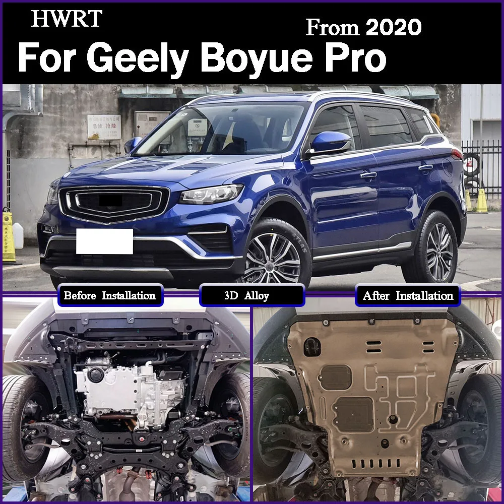 

Front Under Engine Cover For Geely Boyue‌‌ Pro 2020 1.5T 1.8T Guard Plate Skid Plate Car Engine Protection Panel Mudguard