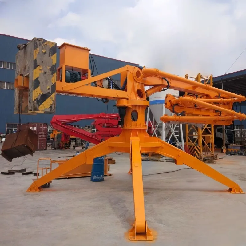 Factory Price 14m 15m 17m 18m 21m Spider Concrete Boom Placer Movable Hydraulic Concrete Placing Boom for Sale