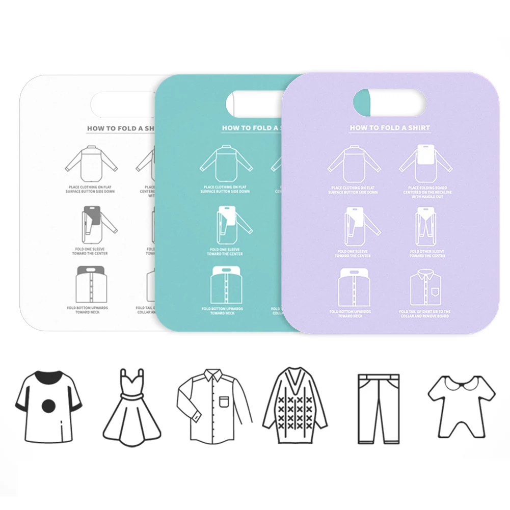 Household Shirt Foldines Folder Laundry Clothes Holderg Board Closet Adult Kids Quick Cloth