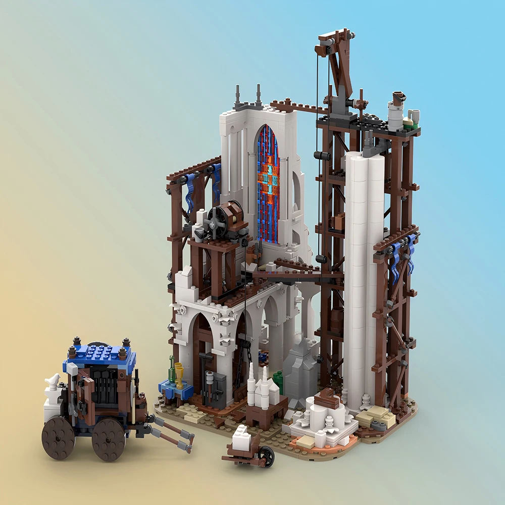 

educational building blocks MOC-164544 Creative building blocks puzzle medieval ornaments children's gifts educational toys