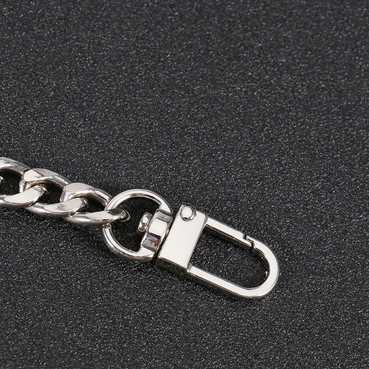 حزام كتف بسلسلة حقيبة معدنية مقاس 80 سم، حزام أنيق قابل للفصل للنساء، حزام حقيبة بديل عبر الجسم