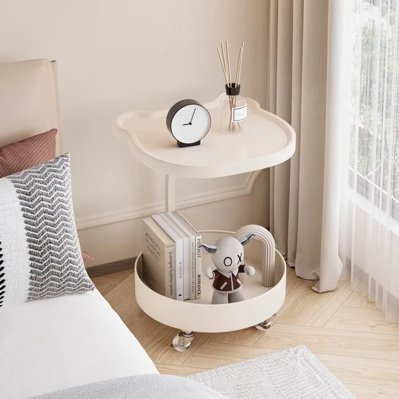 Movable Children's Bedside Table Small Bedroom Home Creative Storage Side Table Shelf Alternative Simple Modern Furniture