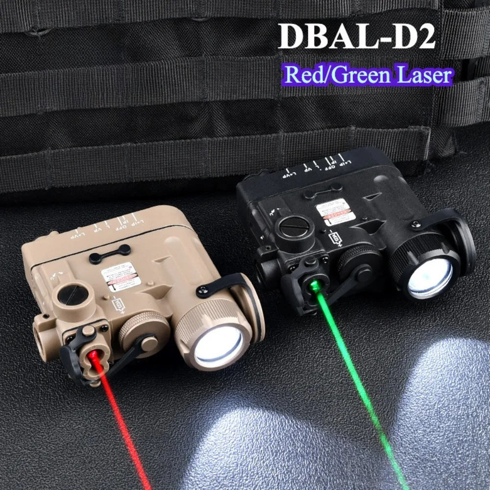Nylon DBAL-D2 Full Function Red Green IR Laser Light Tactical LED Flashlight with Control Switch Weapon Gun Light Fit 20mm Rail
